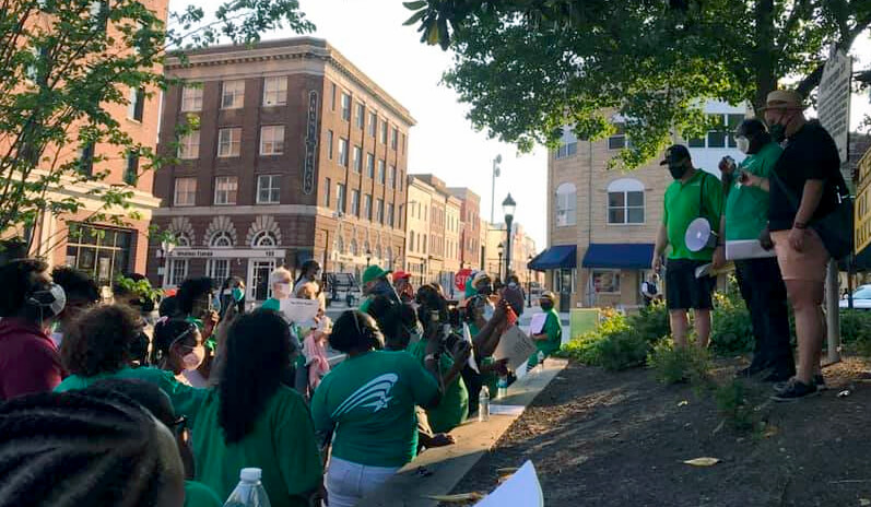 Saunders joins AFSCME Maryland caravan to call on state leaders for justice, action