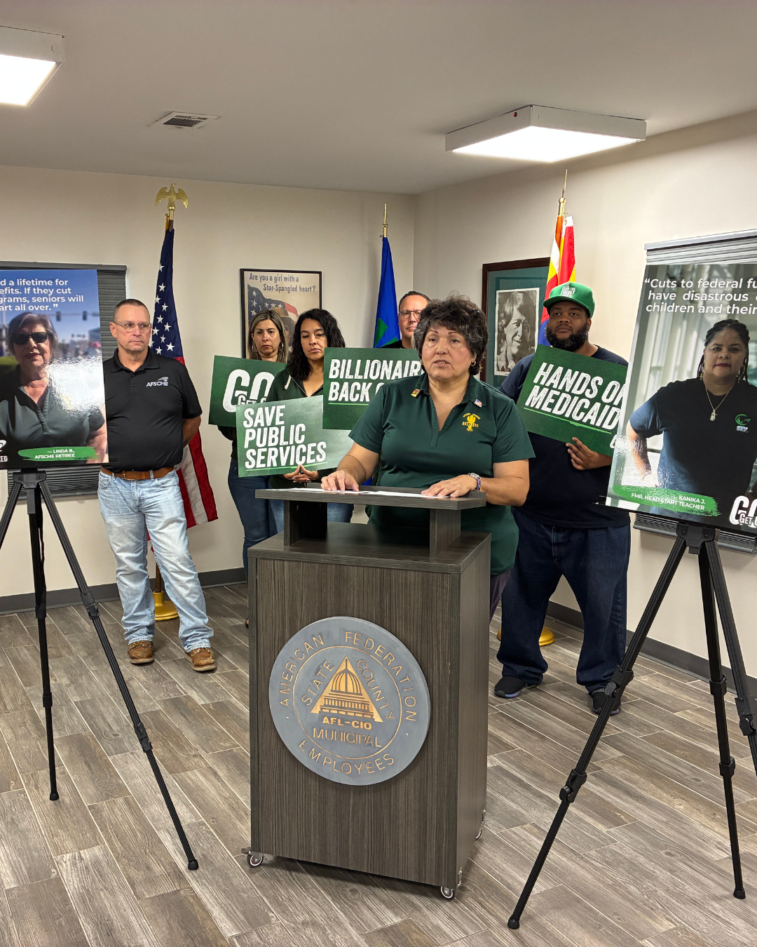 ‘Save Public Services’ week of action brings out the fight in the Green Machine 
