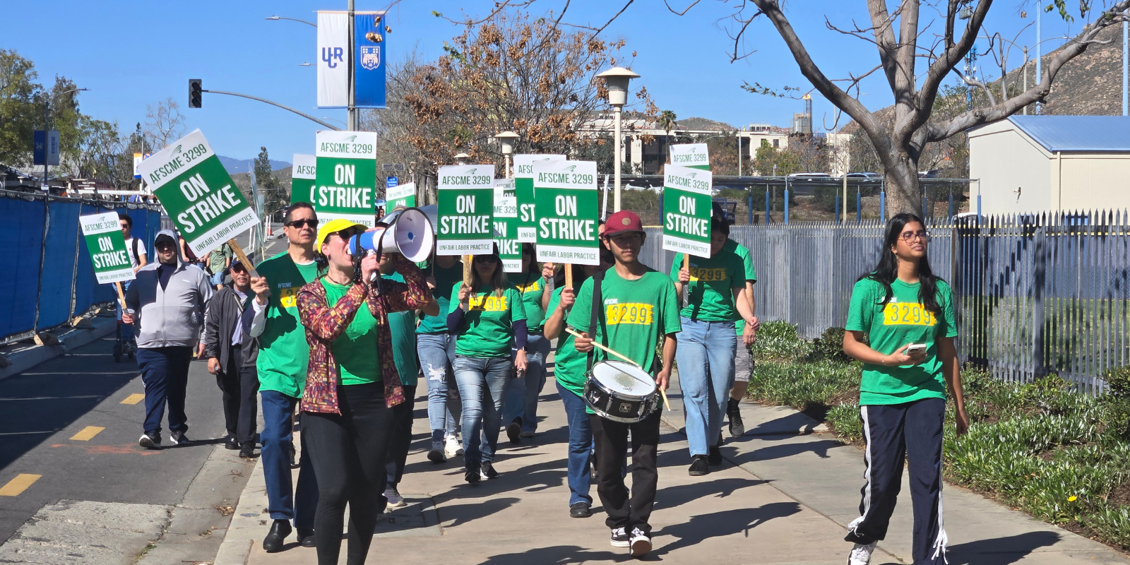 University of California workers went on strike citing management’s intimidation 