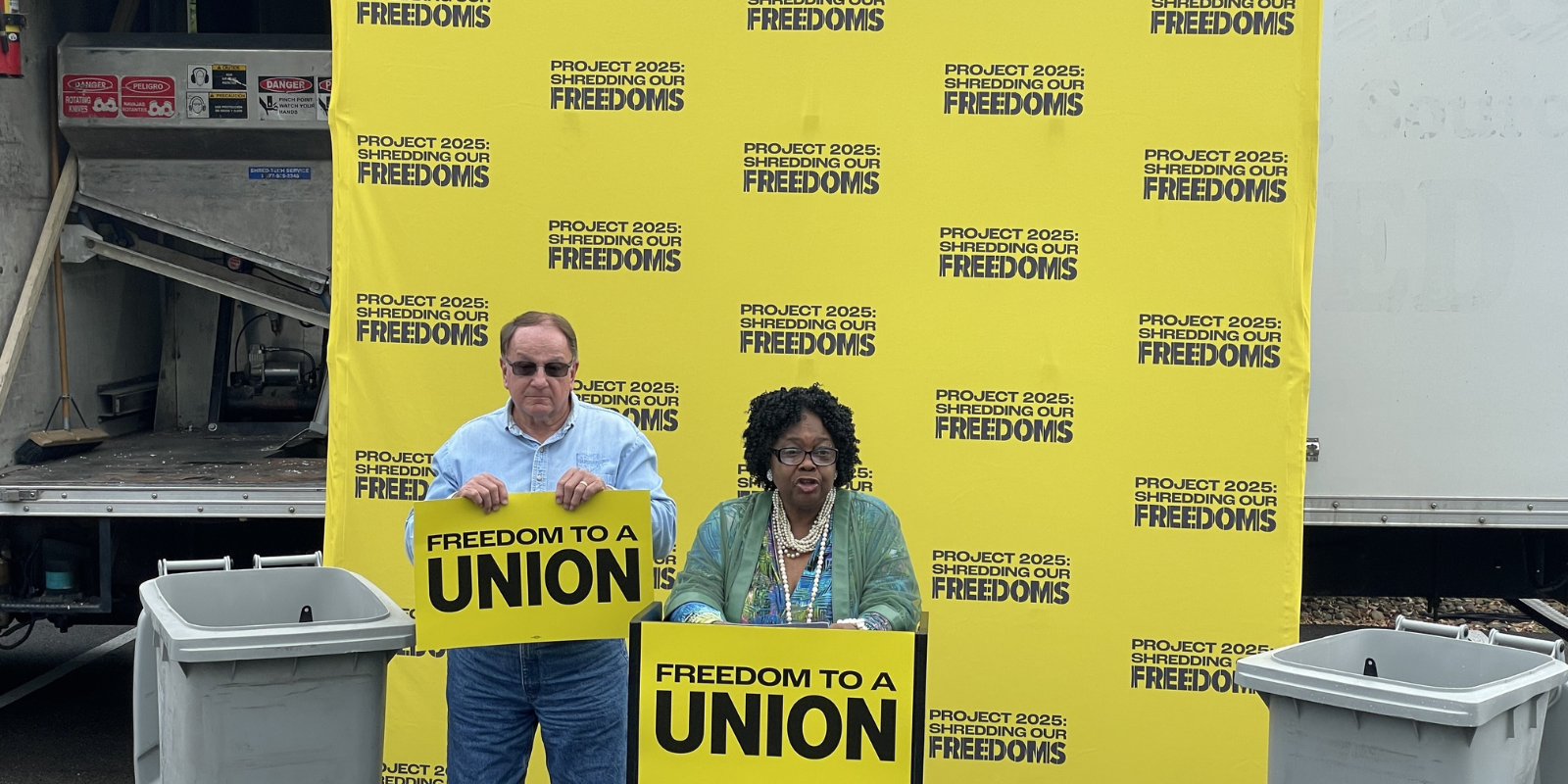 AFSCME members highlight how Trump’s Project 2025 will shred our freedoms