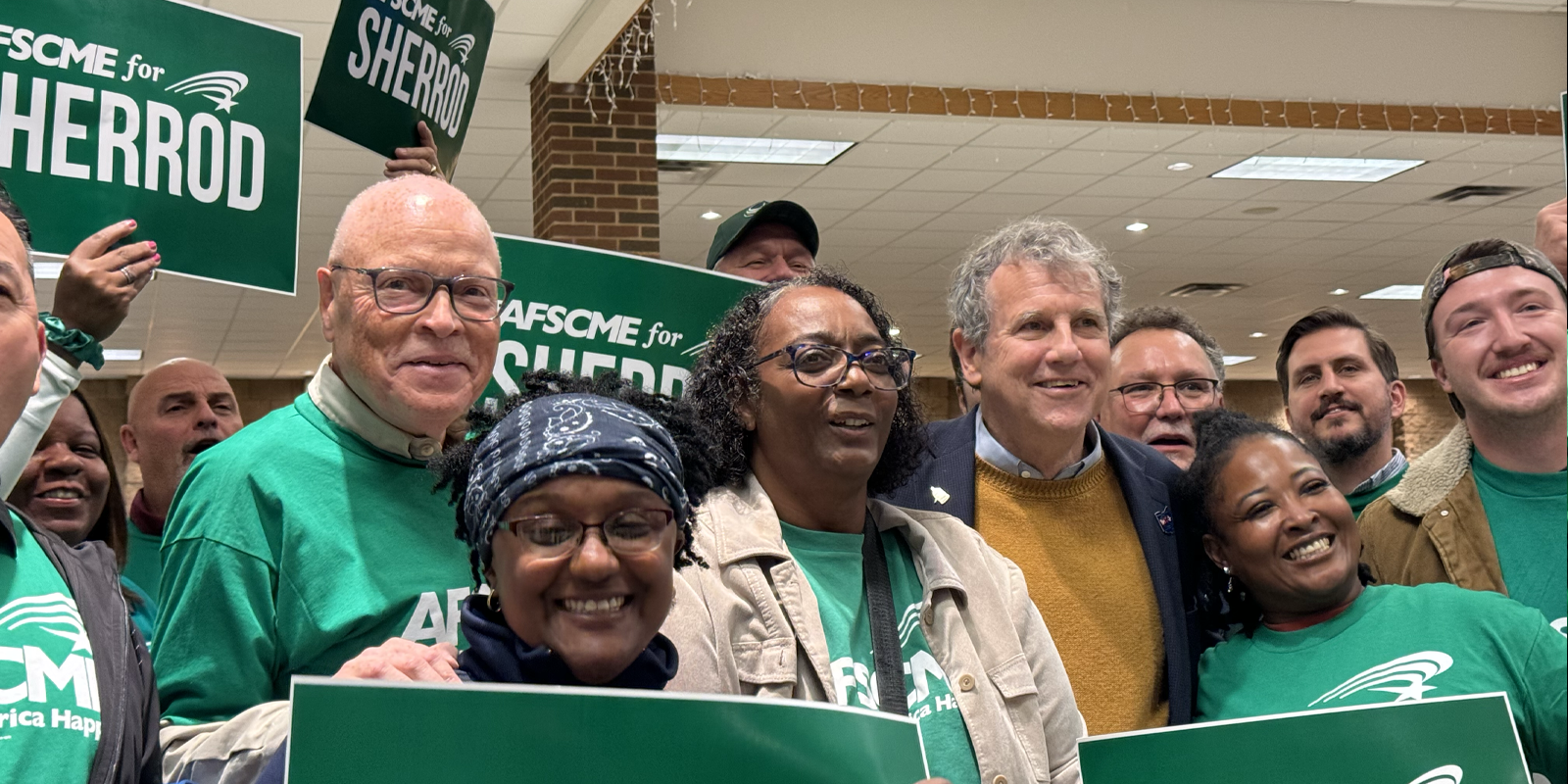 AFSCME’s Saunders inspires Ohio union members to fight to reelect Sen. Sherrod Brown