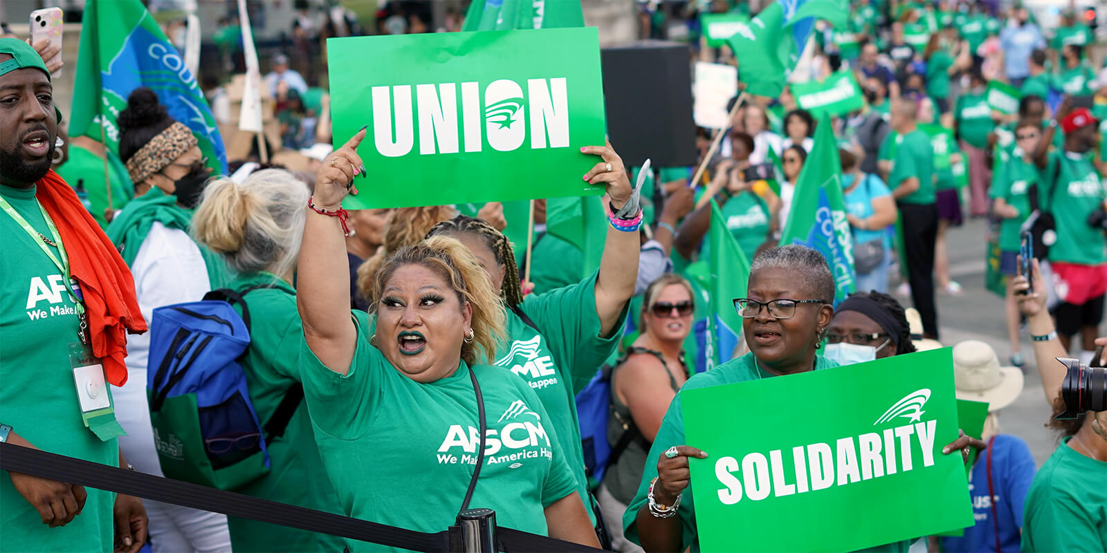 Behind the highest union approval ratings in 60 years