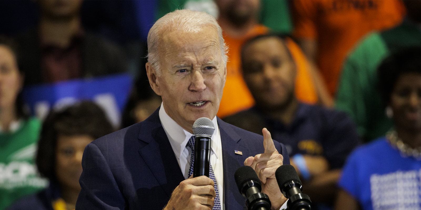 Labor unions, including AFSCME, rally for Biden at NEA