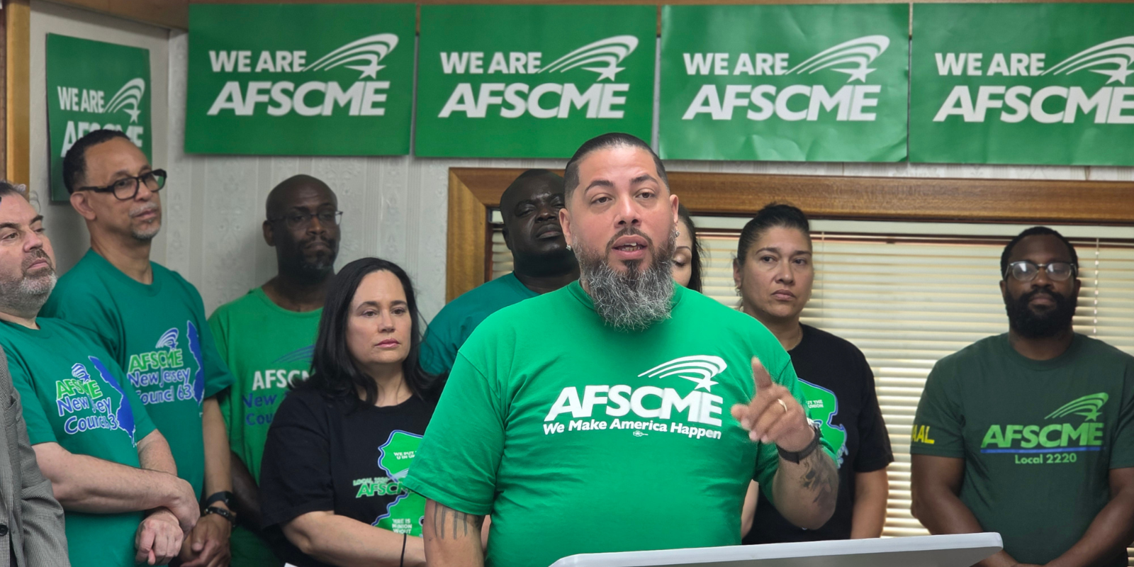 AFSCME New Jersey members hold congressman accountable for affordability crisis