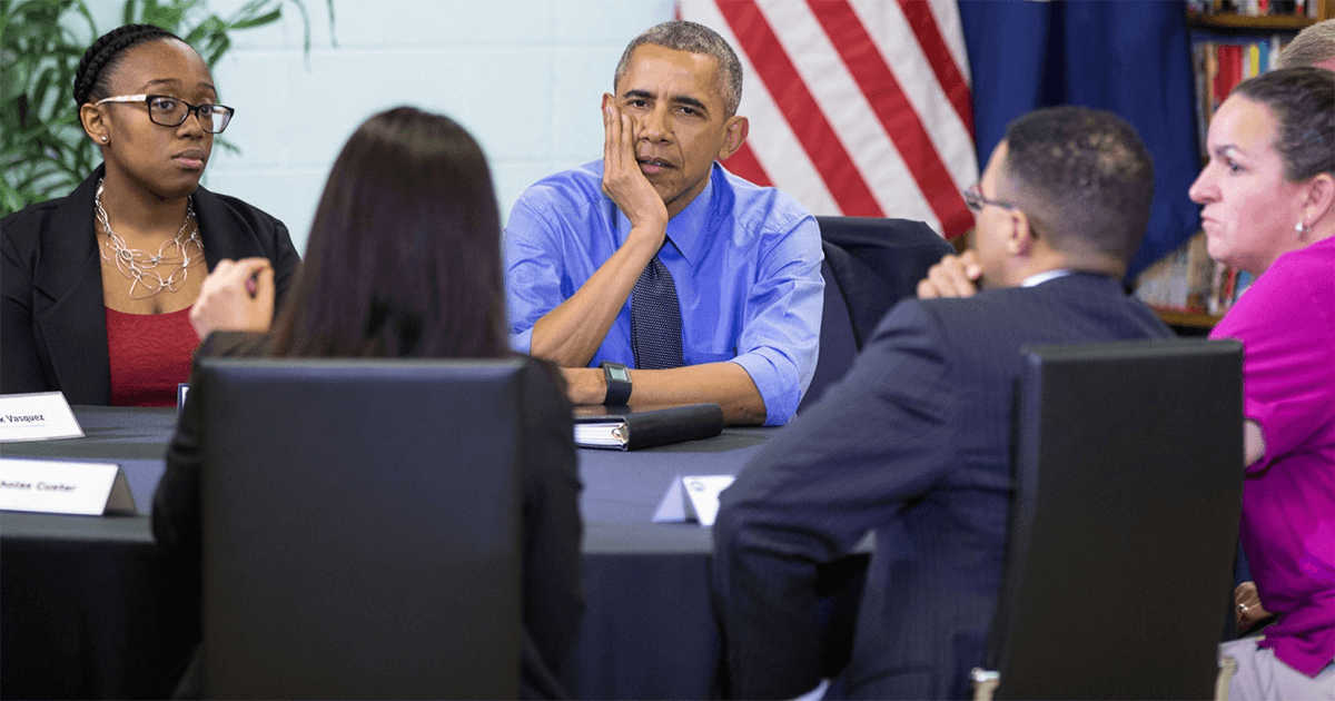 President Obama Meets with AFSCME Member in Flint
