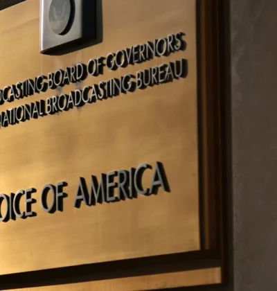 Voice of America Sign