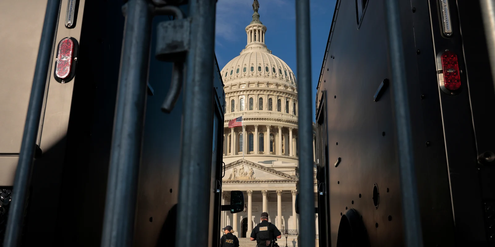Far shot of US capitol