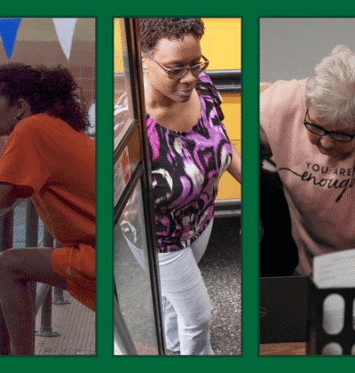 Public service workers collage