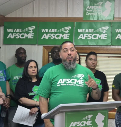 Jay Rivera speaks at a press event