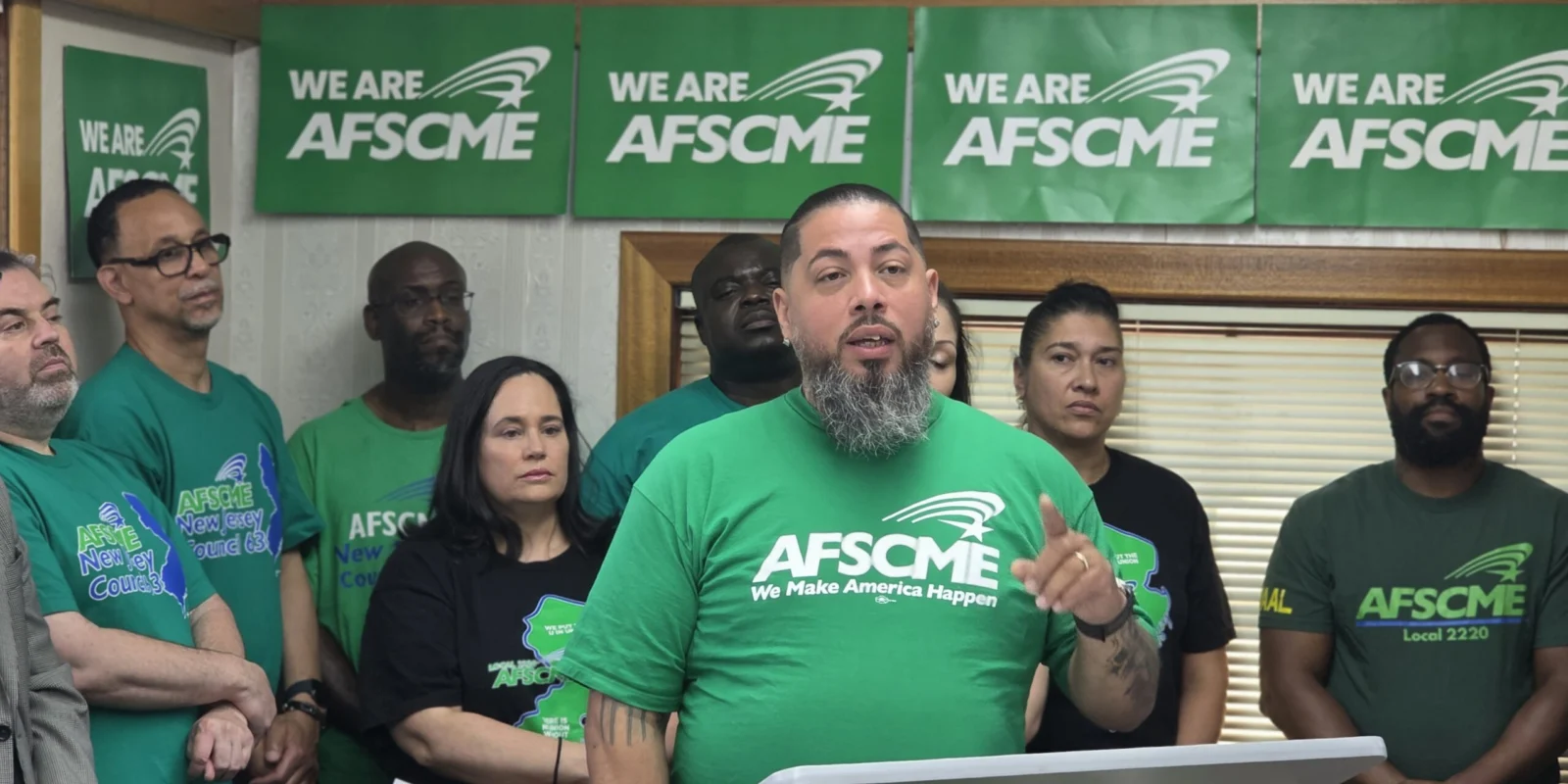 Jay Rivera speaks at a press event